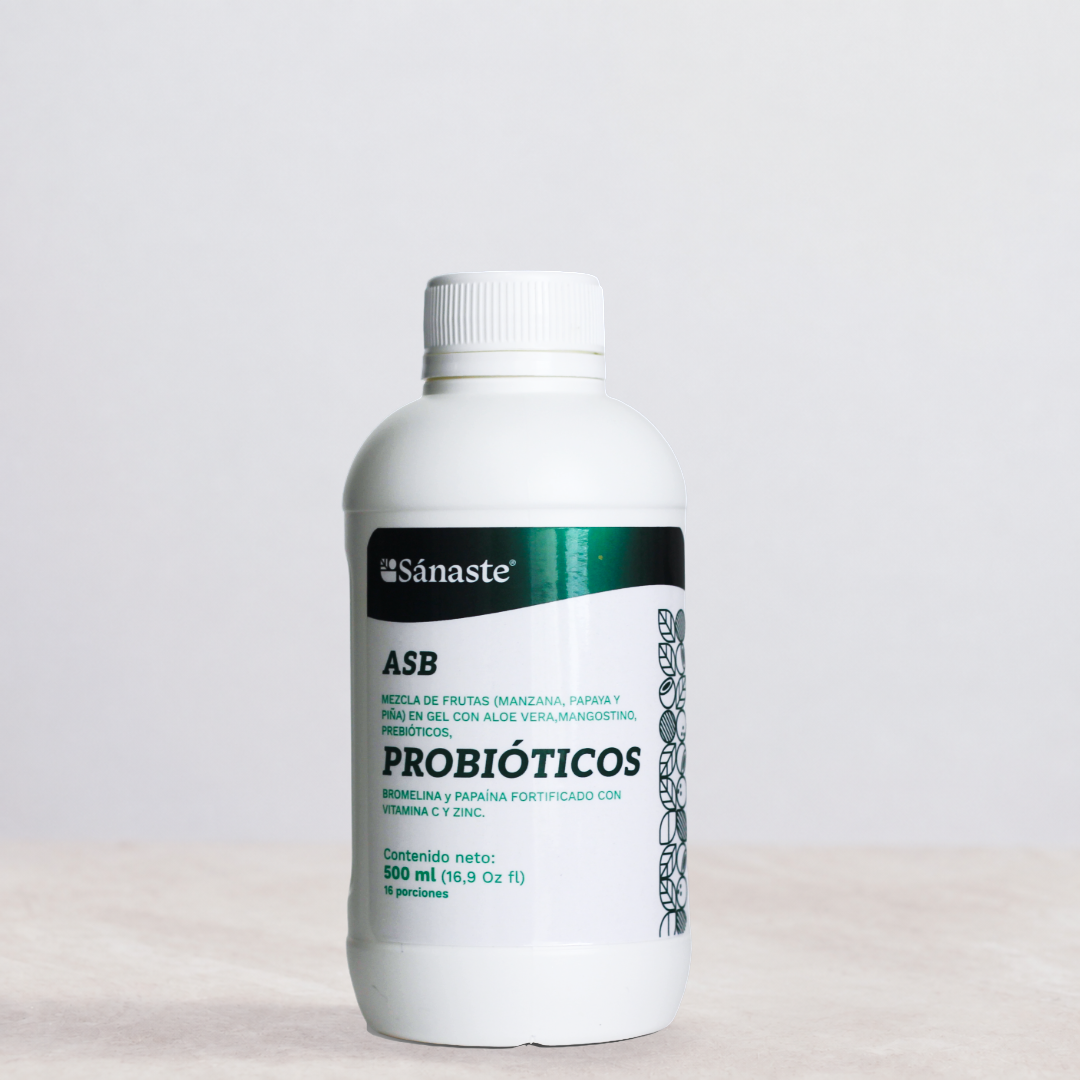ASB Advanced Symbiotic Balance de Sánaste, simbiótico con 9 cepas probióticas, prebióticos y enzimas digestivas